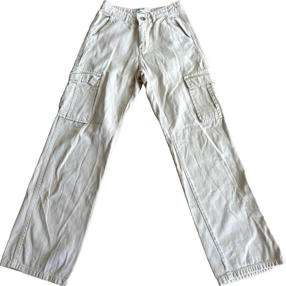Celebon Cargo Pants Womens 4 Beige Utility Y2K Straight Leg Workwear Vintage Fit